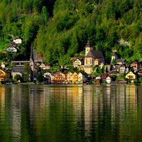 Small village reflection