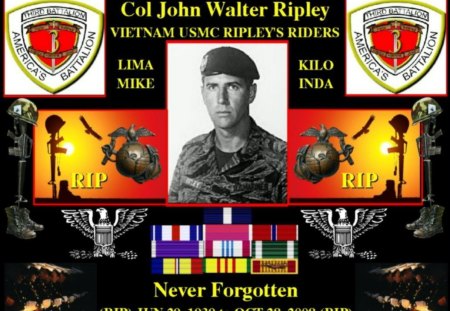 Col. John Walter Ripley - marines, usmc, recon, military