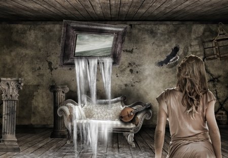 wallpaper fantasy - digital art, out of bounds, surreal, wallpaper