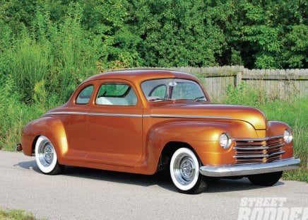 *47-Plymouth-Coupe* - gold, mopar, classic, white walls