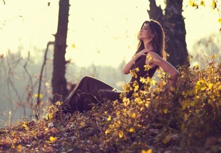 Autumn Colors - people, woman, model, autumn