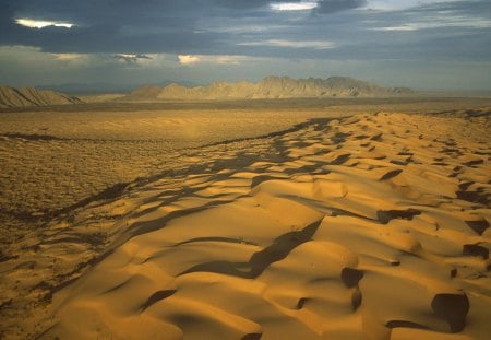 el pinacate biosphere reserve sanora mexico - mountains, desert, dunes, clouds