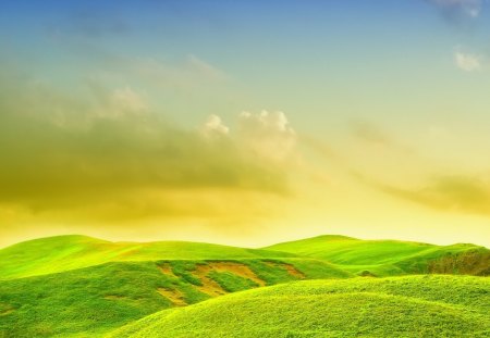 Landscape - nature, sky, landscape, grass