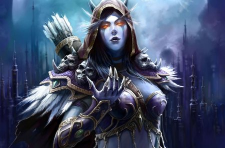 World of Warcraft - arrows, girl, female, world of warcraft