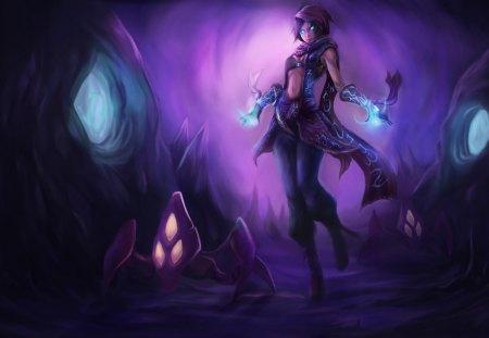 League of Legends - female, girl, league of legends, power