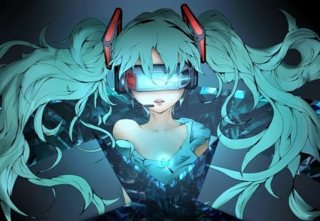 Anime - vocaloid, miku, anime, crystal