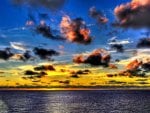 beautiful ocean sky hdr