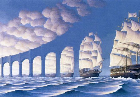 illusion - boats, fun, ships, usmc