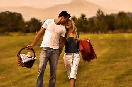 Picnic Time - together moments, lovers delight, eyes for you, picnic time