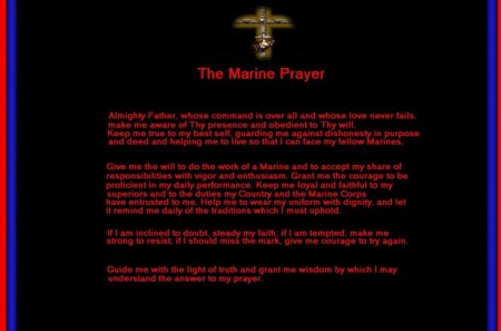 The Marine Prayer - marines, military, recon, usmc