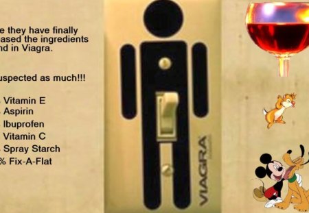 ingredients found in Viagra. - fun, joke, funny, entertainment