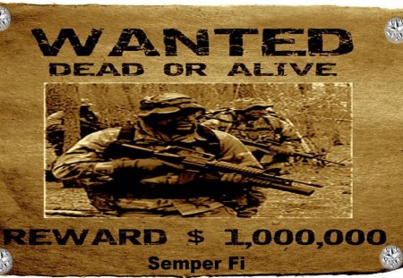 John Wanted ... Ha! Ha! Ha! - joke, usmc, marines, recon