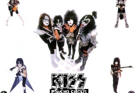 Kiss - rock and roll, heavy, guitars, band, rock, makeup