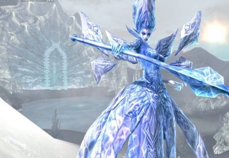 Lineage 2 The Chaotic Chronicle - woman, ice, games, game, the chaotic chronicle, lineage 2