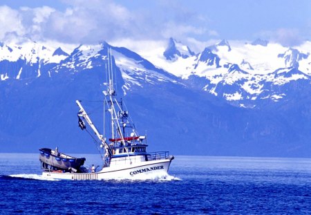 Alaska - nature, ocean, lake, alaska, water, sea, boat