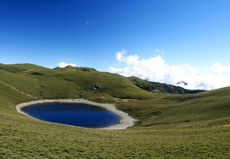 Taiwan V. - fields, tarn, lake, landscape, taiwan, wallpaper, hd, moutains, deserts