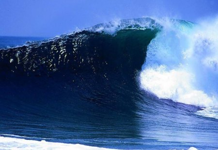 Awesome Wave - waves, ocean, raging, nature