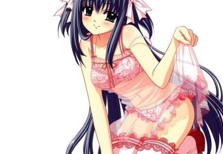 Anime - anime, long hair, girl, dress