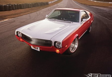 1969 AMC AMX - amc, red, silver, classic