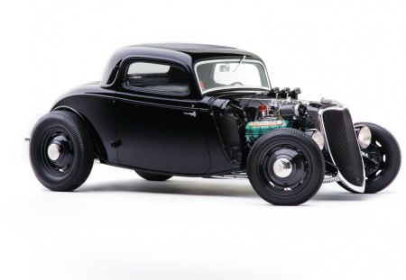 1933 Ford Coupe - black, ford, 33, classic