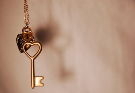 The Golden Key - love, golden, key, lock