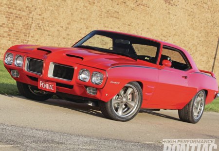 Red Bird--69 - gm, pontiac, custom wheels, clasic