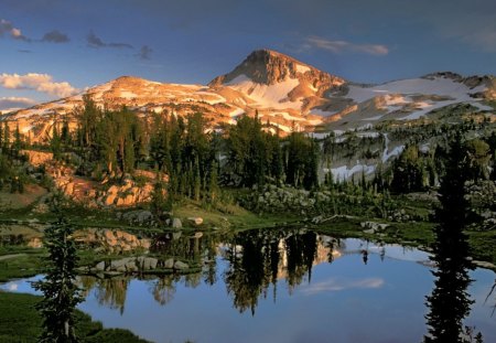 Perfect Reflection - perfect, lake, reflection, mountain