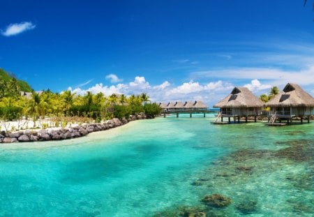 Bora Bora - bora, resort, nature