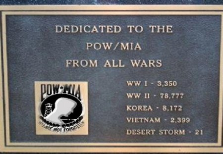 POW / MIA all Wars - usa, usmc, usaf, usn