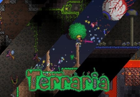 Terraria Wallpaper - terraria, lava, eye, t