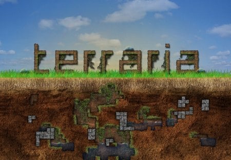 Terraria Wallpaper - terraria, dirt, wood, sky