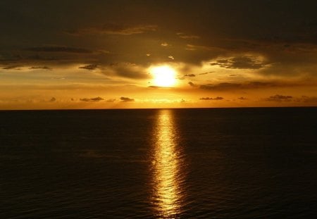 Gulf Sunset - sunsets, beaches, sundown, gulf of mexico