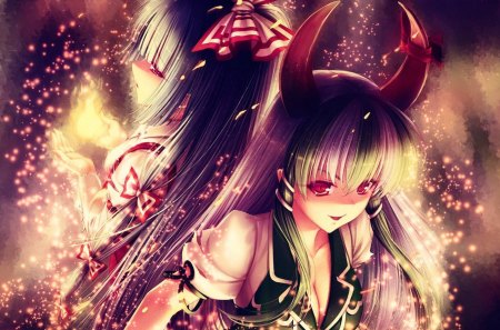 Demon - anime, sparkly, ladypersons, demon