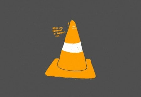 Why? :o - cone, road, cute, funny