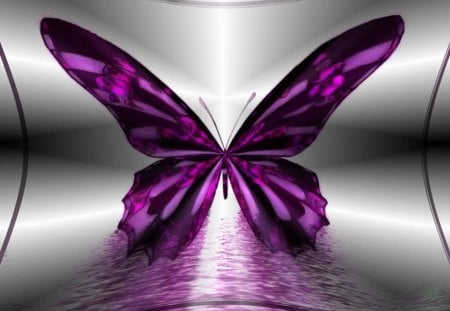 PURPLE VIOLET - abstract, insects, glass, violet, purples, butterflies