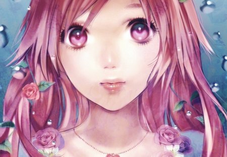 Portrait - pretty, pink, cute, vocaloid, miki, girl