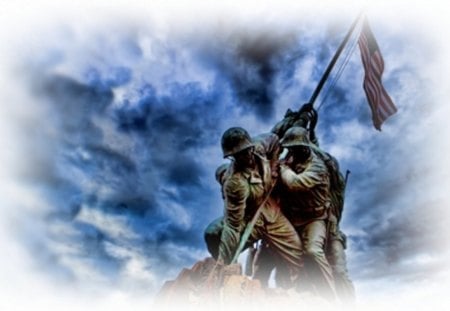 Iwo Jima By my Friend BlueAngelAndreea - marines, usmc, friend, marine corps