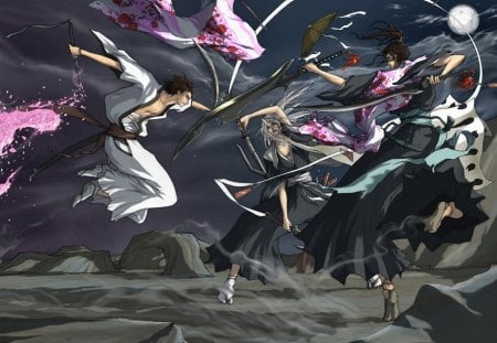 bleach - anime, soul reaper, captains, bleach