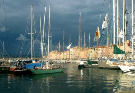 Saint Tropez - sailboats, ocean, boats, marina