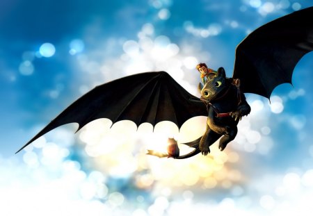 How to Train Your Dragon - pretty, fantastic, amazing, great, entertainment, stunning, how to train your dragon, dragon, movie, nice, outstanding, super, animation, beautiful, film, wonderful, marvellous, picture, awesome, skyphoenixx1, adorable, dreamworks, wallpaper