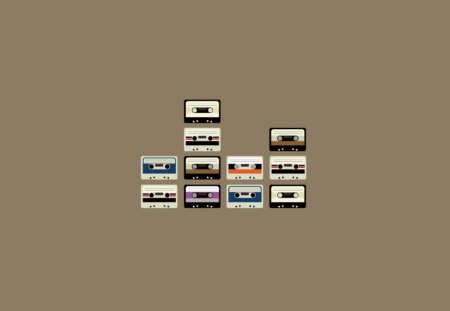 Cassette Tapes - cg, cassette, tapes, abstract