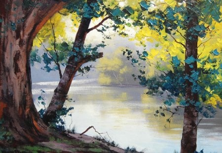 Forest Painting - jungle, forest, nature, painting