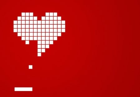 Video Game Heart - red, broken, cute, video game, sweet, game, love, games, breaking heart