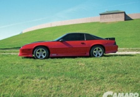 1992 Camaro - red, bowtie, black, gm