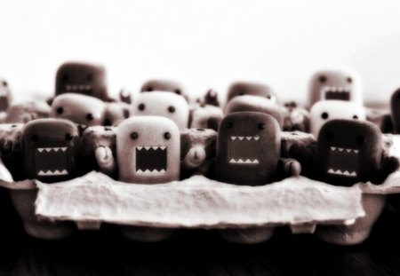 Domo ( Eggs ) - eggs, cute, domo, cartoon