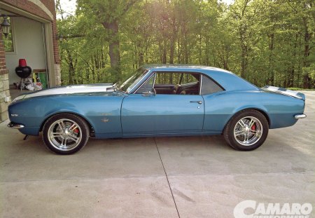 1967 Camaro - f body, bowtie, blue, classic