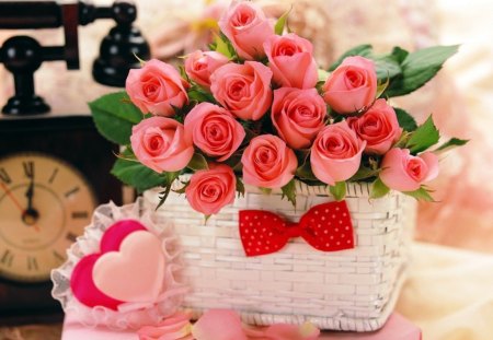 beautiful roses bouquet - roses, heart, bouquet, beautiful