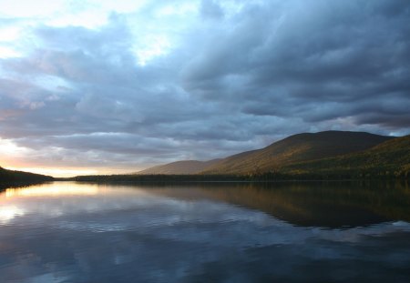 Calm after the storm - storm, calm, clouds, after, water, nature, lake, sky