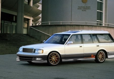 toyota crown - wagon, sport, car, tuning