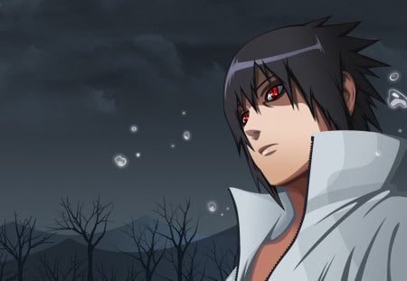 Sasuke Uchiha - anime, naruto shippuuden, sasuke, uchiha sasuke, black hair, sasuke uchiha, red eyes